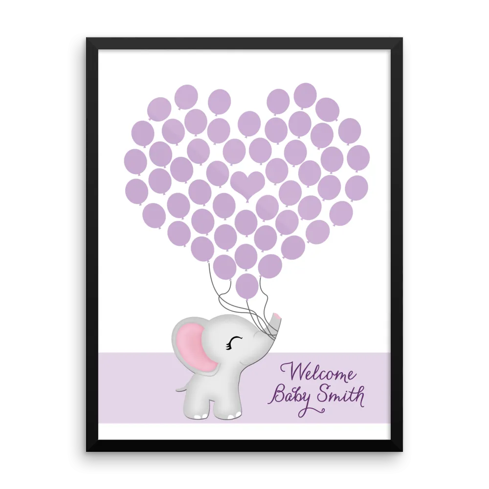 Personalized Baby Shower Guest Book Alternative - Monkey