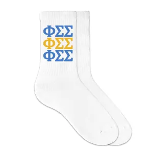 Phi Sigma Sigma- Sorority Letters X 3