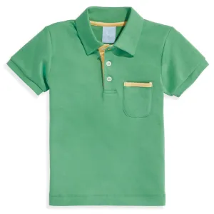 Pima Ward Polo -- Green w/ Yellow