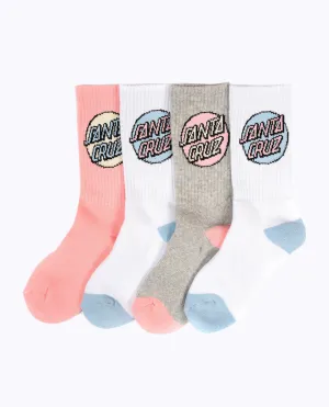 Pop Dot Youth Socks 4PK