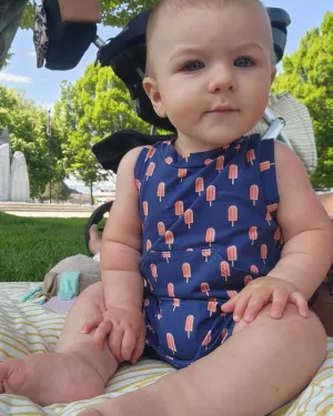 Popsicle Shortie Snap Romper 12/24 and 2/3 only