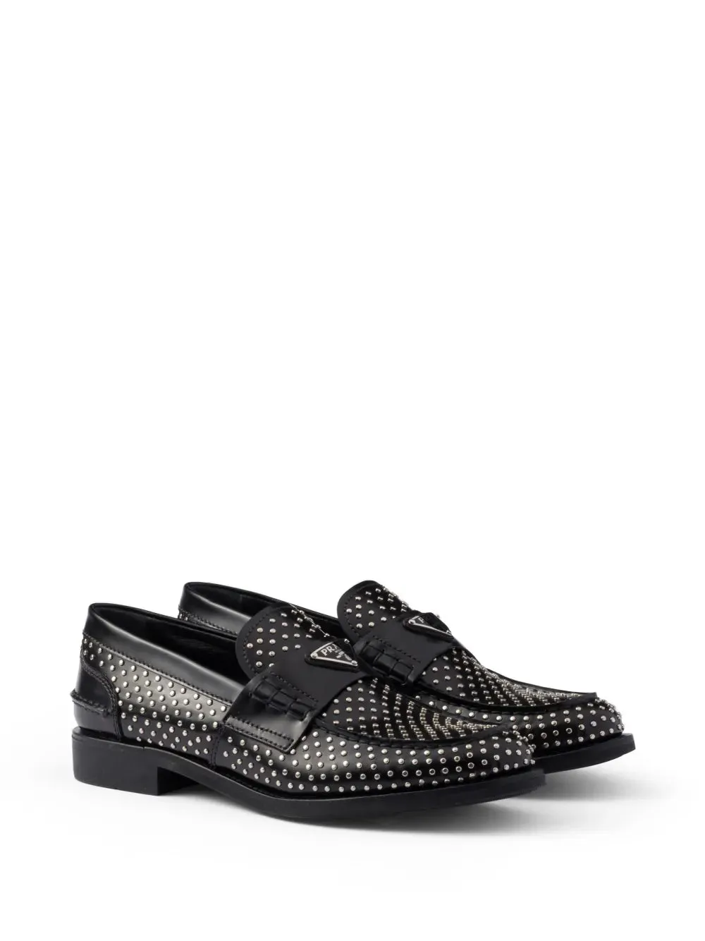 Prada stud-embellished loafers