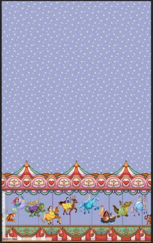 *Pre-Order* Carousel Princesses Single Border - Lavendar Pearls