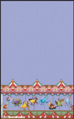 *Pre-Order* Carousel Princesses Single Border - Lavendar
