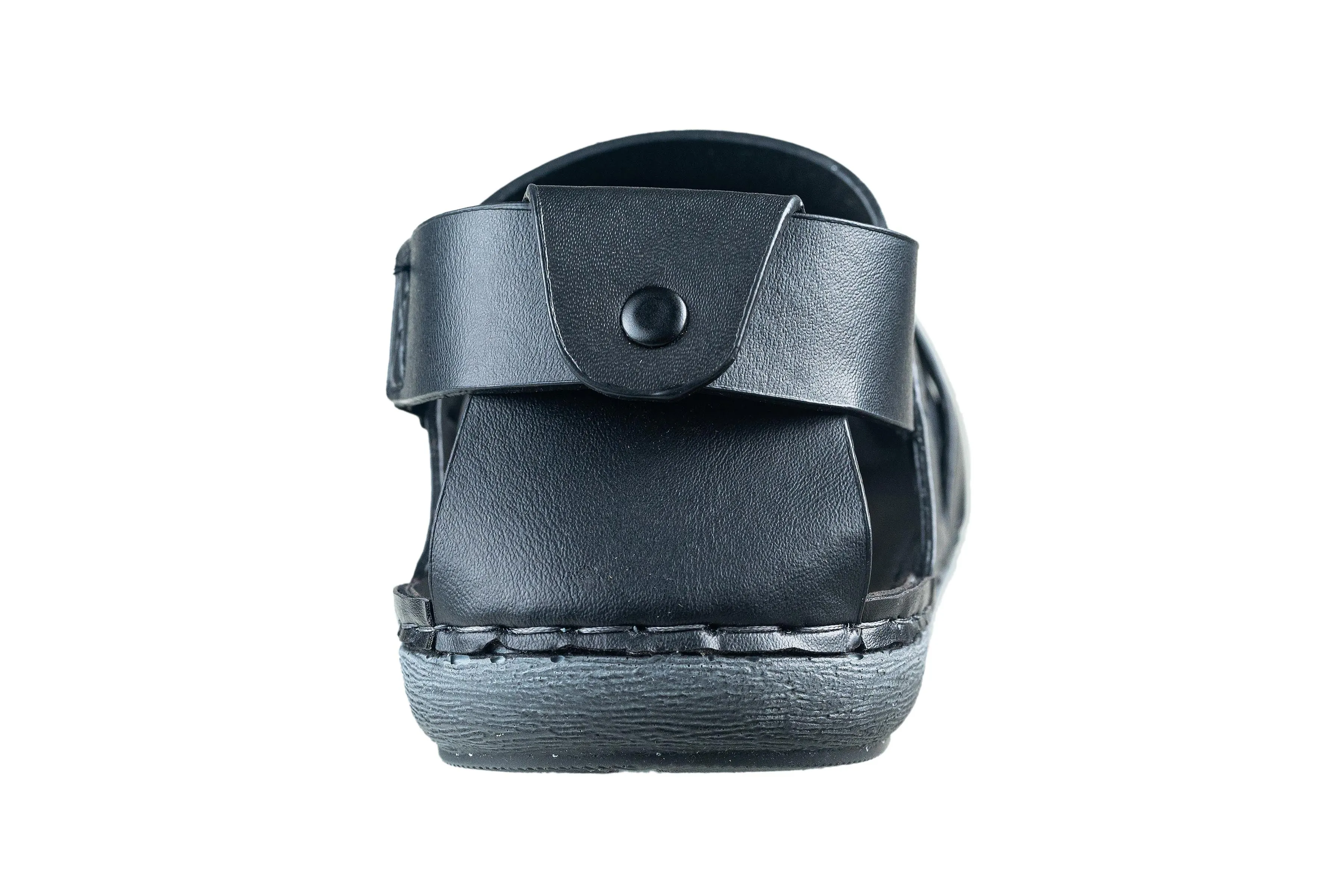 Puntooblu Gents Black Sandal PU