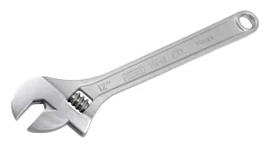 REED CW12 12-Inch Adjustable Wrench, Chrome