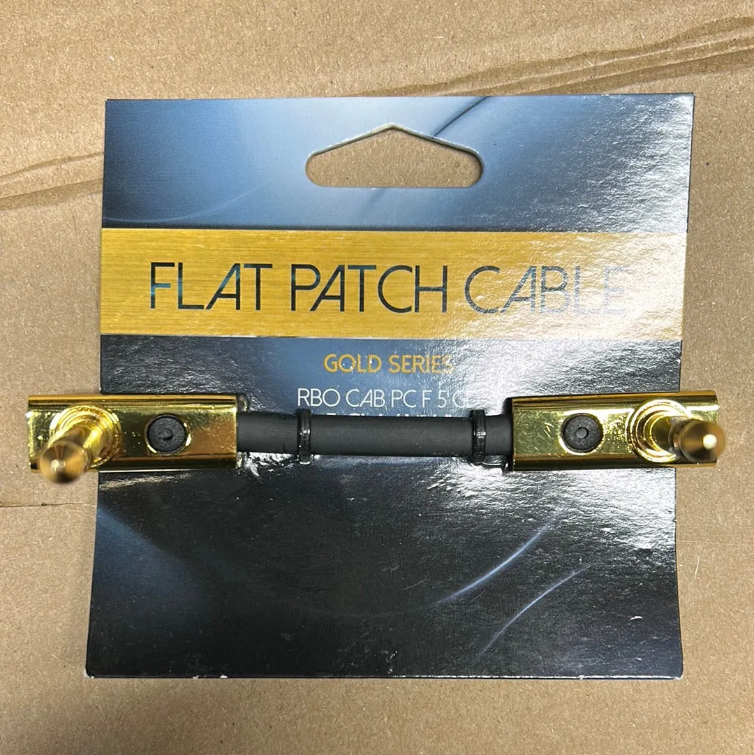 RockBoard GOLD Series Flat Patch Cable, 5 cm / 1 15/16"