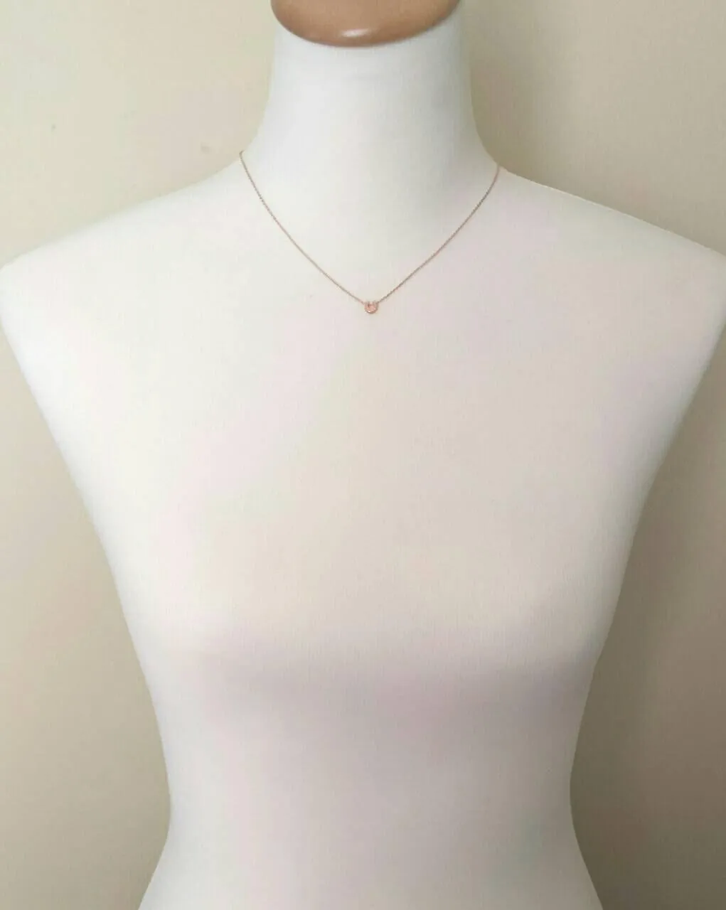 Rose Gold Horseshoe Necklace, delicate rose gold chain, horseshoe pendant, tiny horseshoe necklace, good luck charm small horse shoe pendant