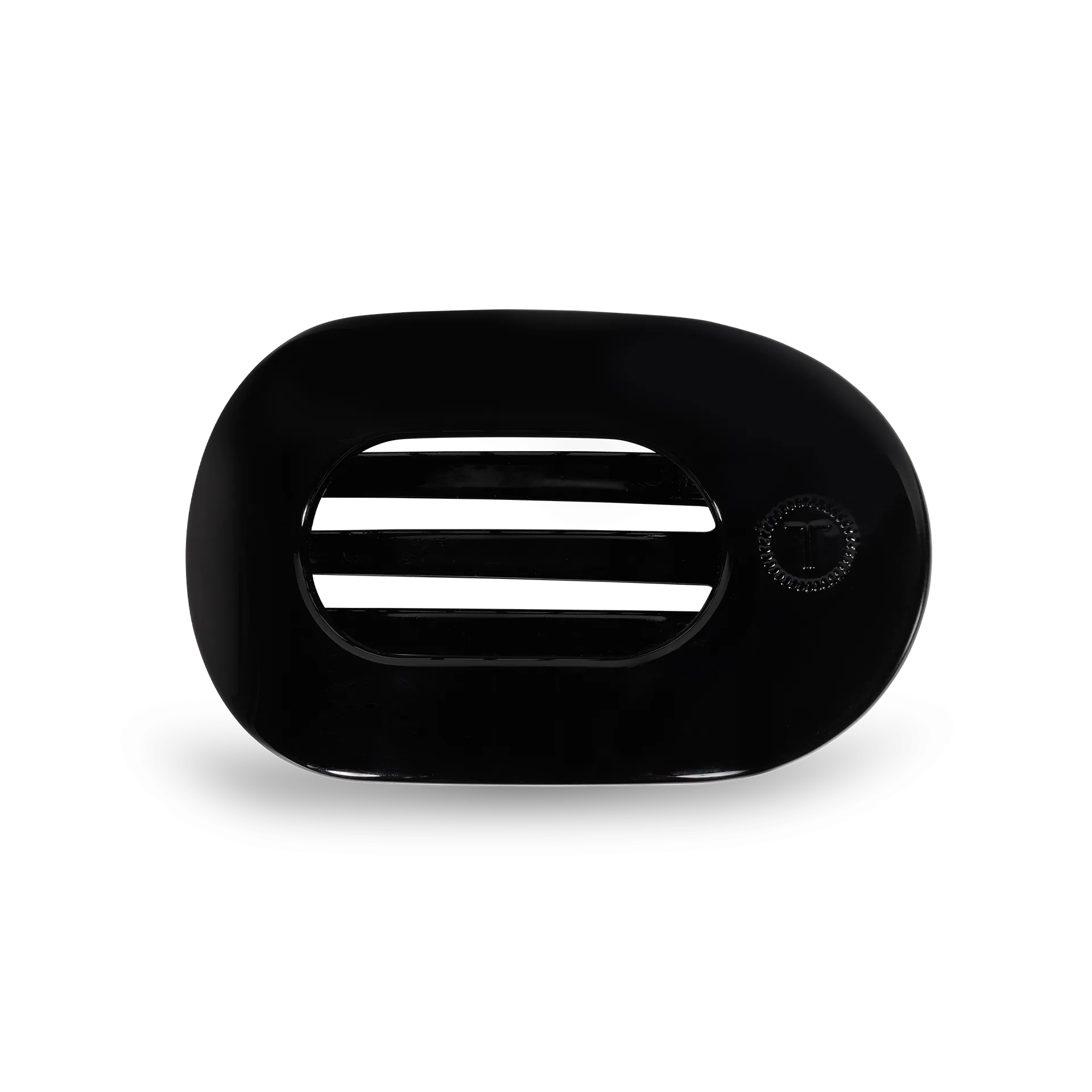 Round Flat Hair Clip | Small | Jet Black
