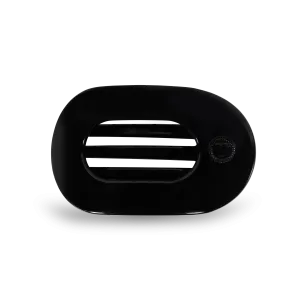 Round Flat Hair Clip | Small | Jet Black
