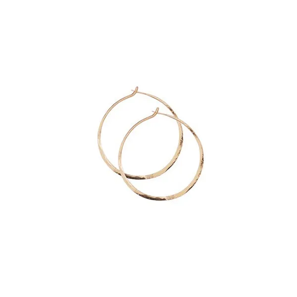 round hoops 1.25"- ROSE GOLD