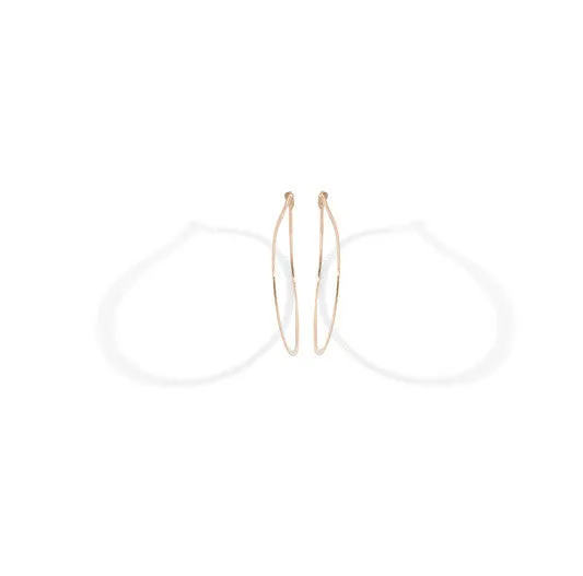 round hoops 1.25"- ROSE GOLD