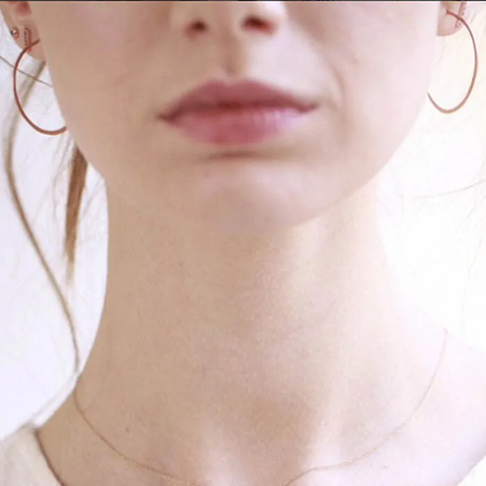 round hoops 1.25"- ROSE GOLD
