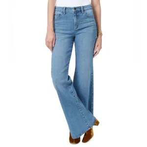 Sam Edelman Bay Flare Trouser Jean High Waist Light Wash Size 27 NWT