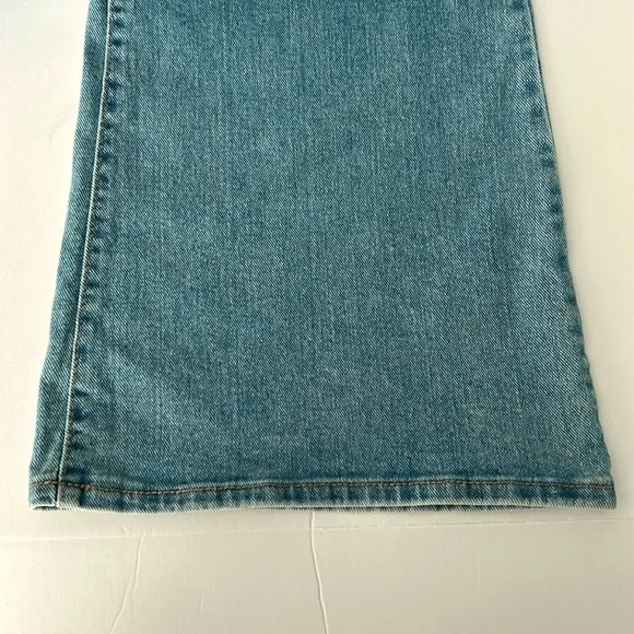 Sam Edelman Bay Flare Trouser Jean High Waist Light Wash Size 27 NWT