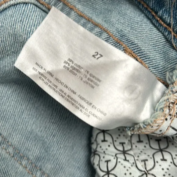Sam Edelman Bay Flare Trouser Jean High Waist Light Wash Size 27 NWT