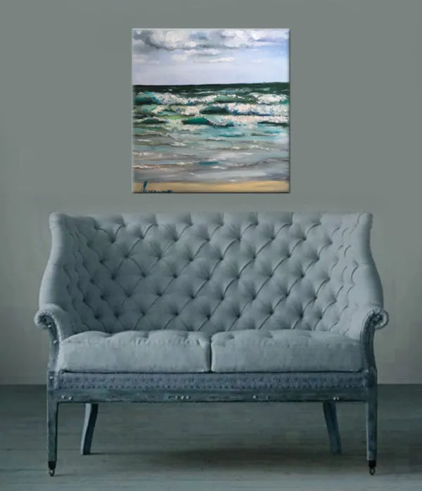 Seascape Artwork Canvas Prints “Windy Day” Canvas Wall Art