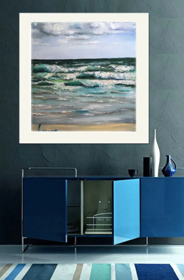 Seascape Artwork Canvas Prints “Windy Day” Canvas Wall Art