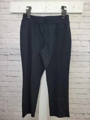 SMALL BLACK A476753 LOGO by Lori Goldstein Petite AnyWEAR Stretch Ankle Pants