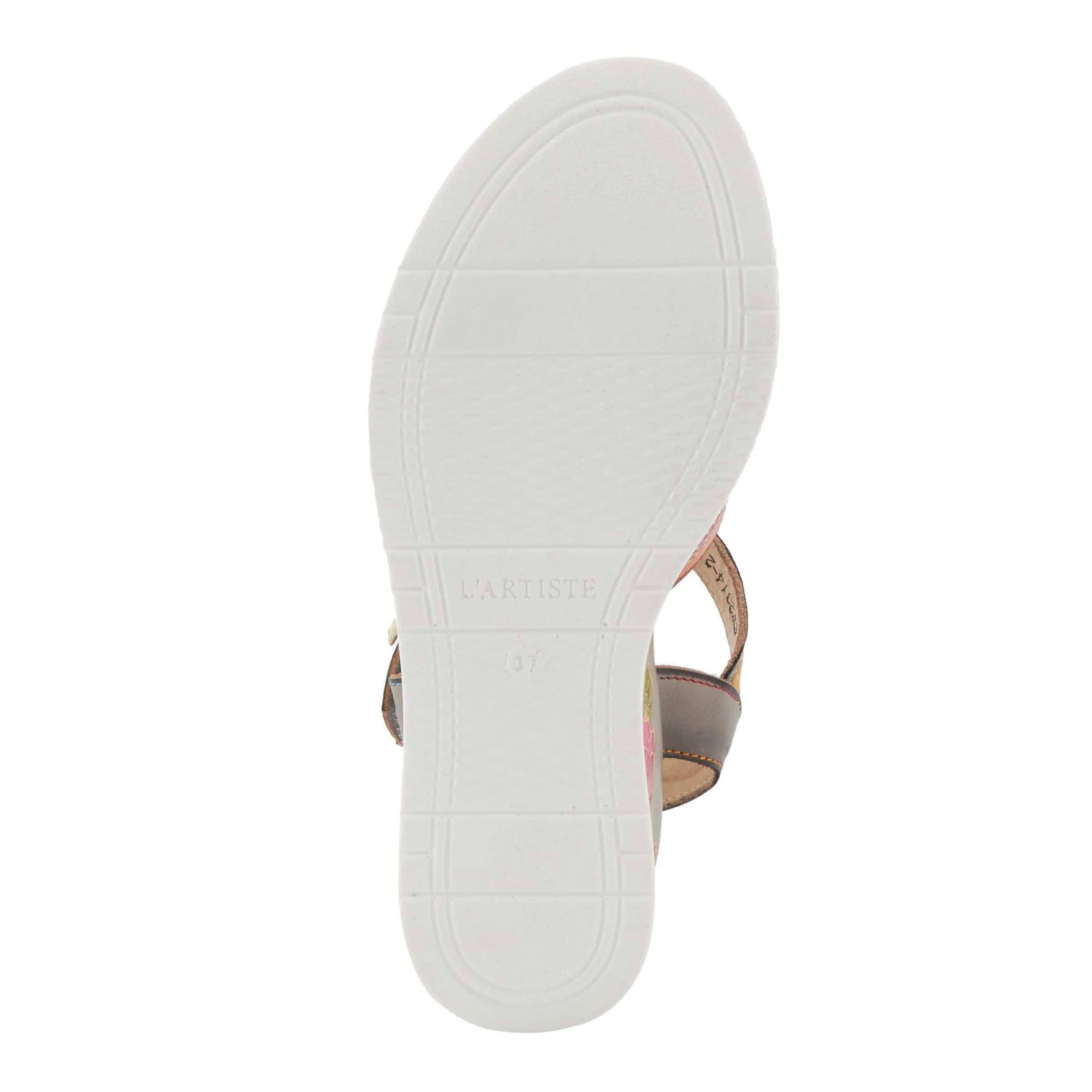 Spring Step Shoes L'Artiste Floralbloom Sandals Women's Hand Painted Leather