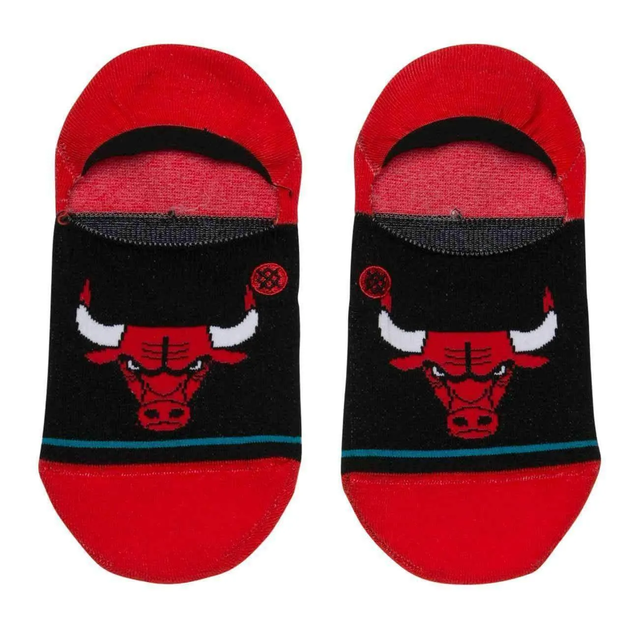 Stance NBA Arena Bulls Super Invisible/No Show Ankle Socks - Red