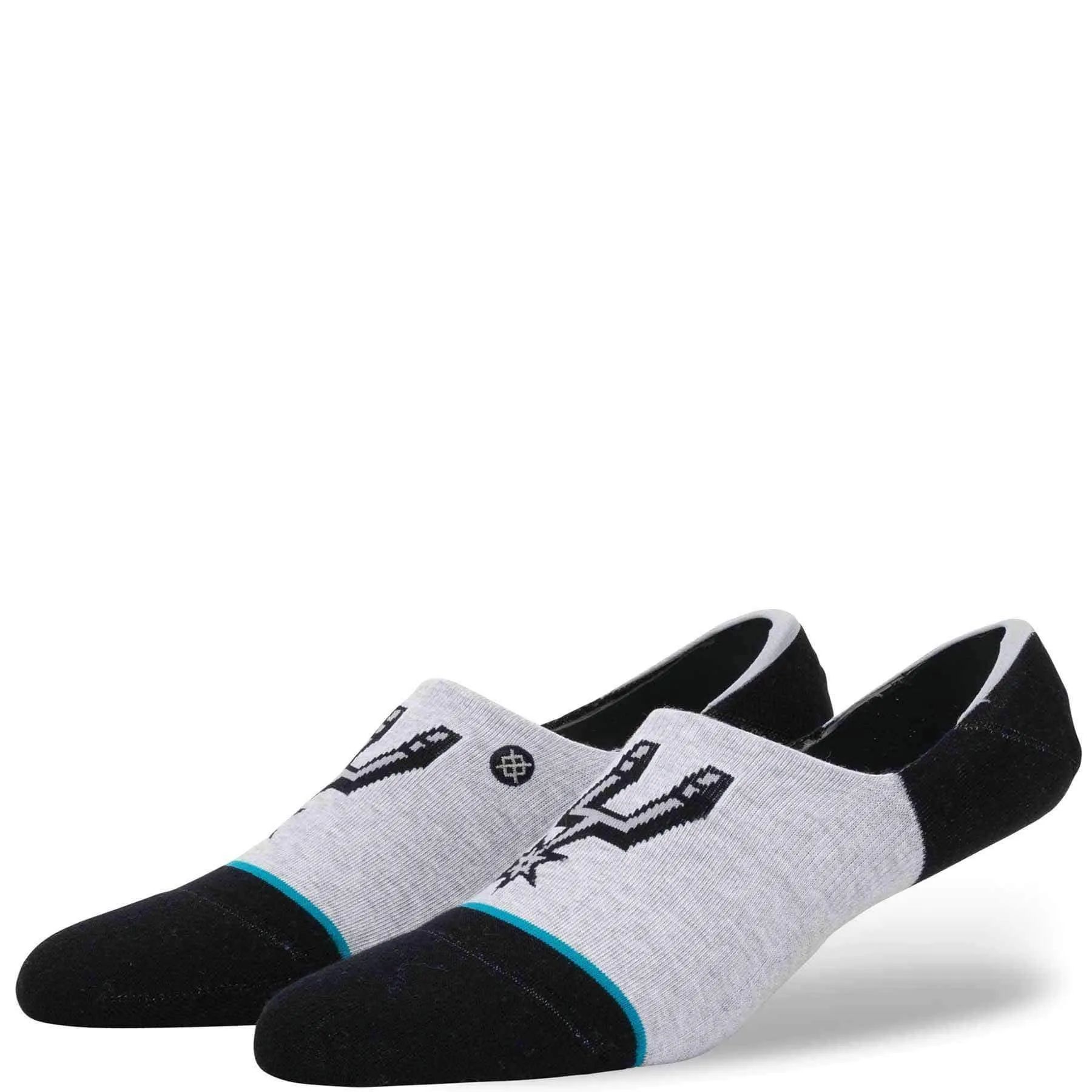 Stance NBA Arena Spurs Super Invisible/No Show Ankle Socks - Heather Grey