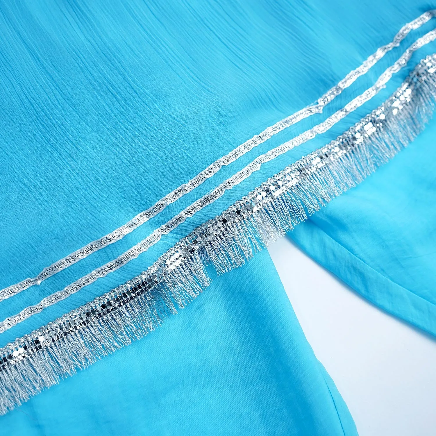 STITCHED 2 PIECE TILLA EMBROIDERED CHIFFON SHIRT TROUSER