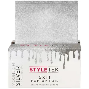 StyleTek 5"x11" Pop-Up Foil Sheets - Moonlight Silver / 500 Sheets