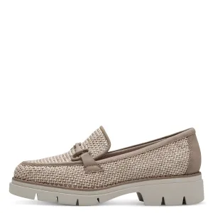 TAMARIS - 24316-341 SLIP-ON FASHION LOAFER - TAUPE/BEIGE