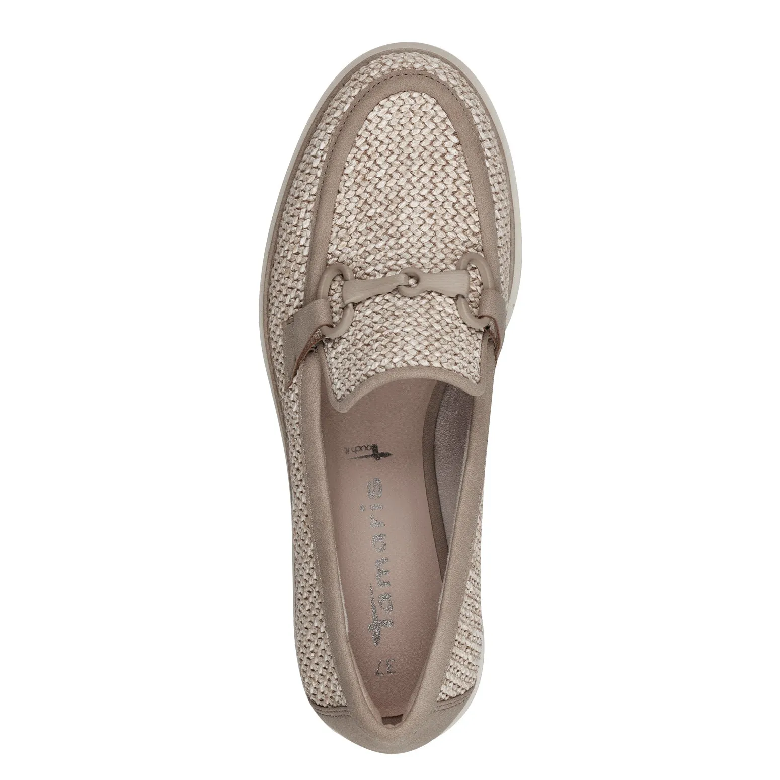 TAMARIS - 24316-341 SLIP-ON FASHION LOAFER - TAUPE/BEIGE