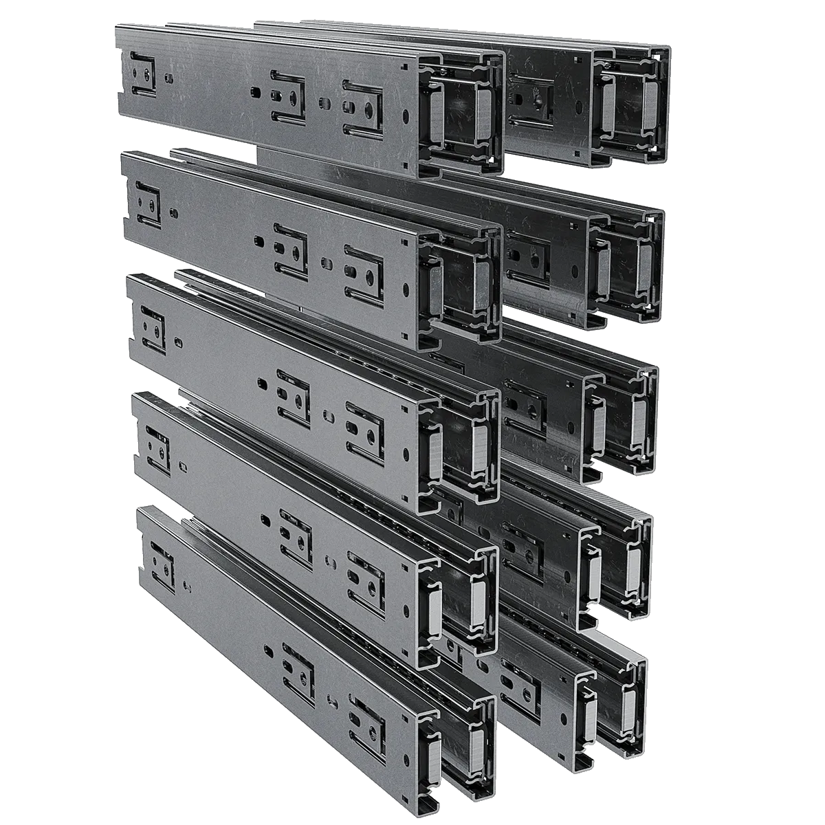 TCH Hardware - 10-Pairs of 12-inch 100  Lbs Steel Full-extension Ball-bearing Drawer Slides Bundle