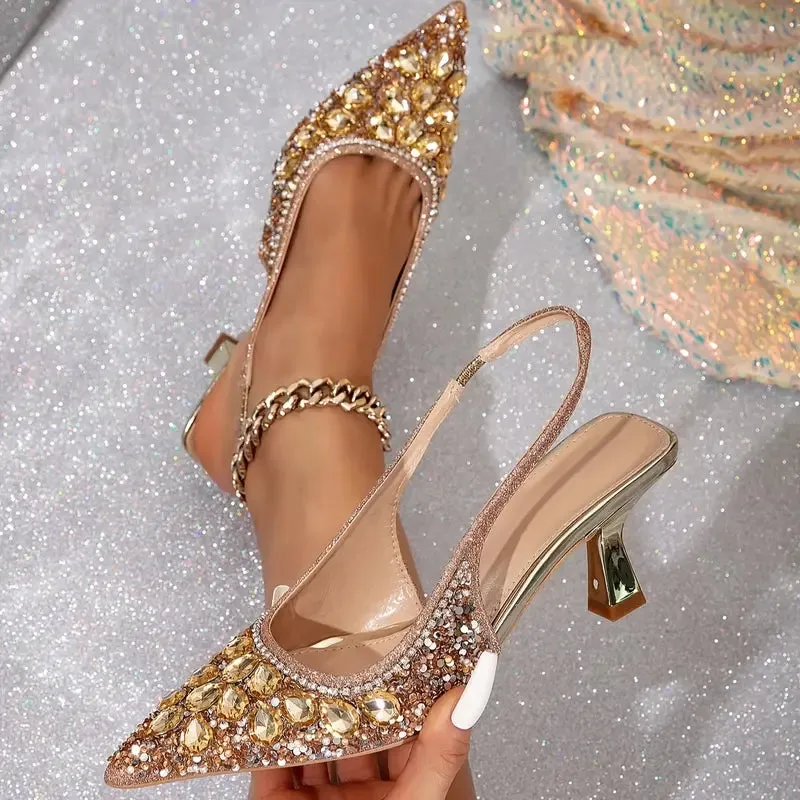 Teresa® | High-heeled and thin banquet shoes