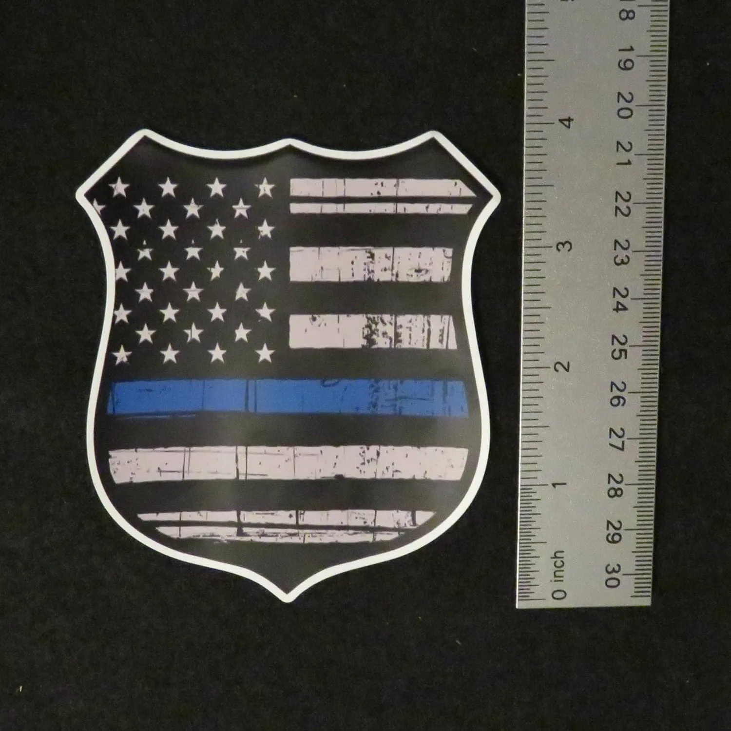 Thin Blue Line Police Badge Magnet