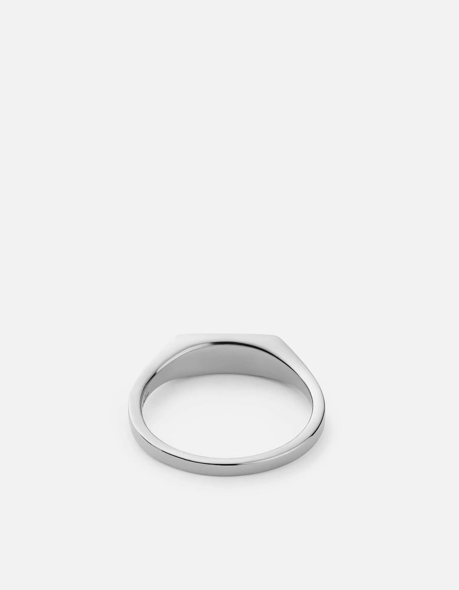Thin Lennox Chalcedony Ring, Sterling Silver