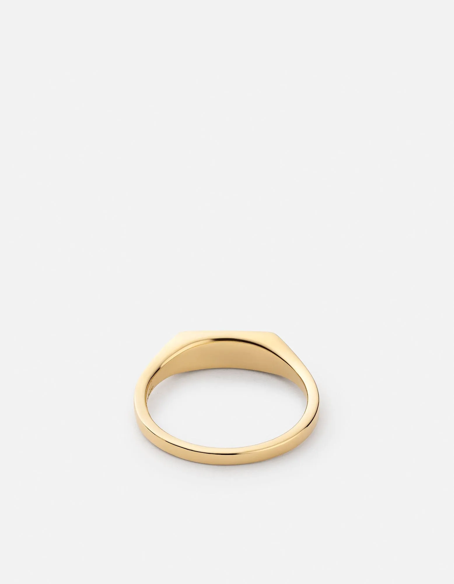Thin Lennox Jasper Ring, Gold Vermeil