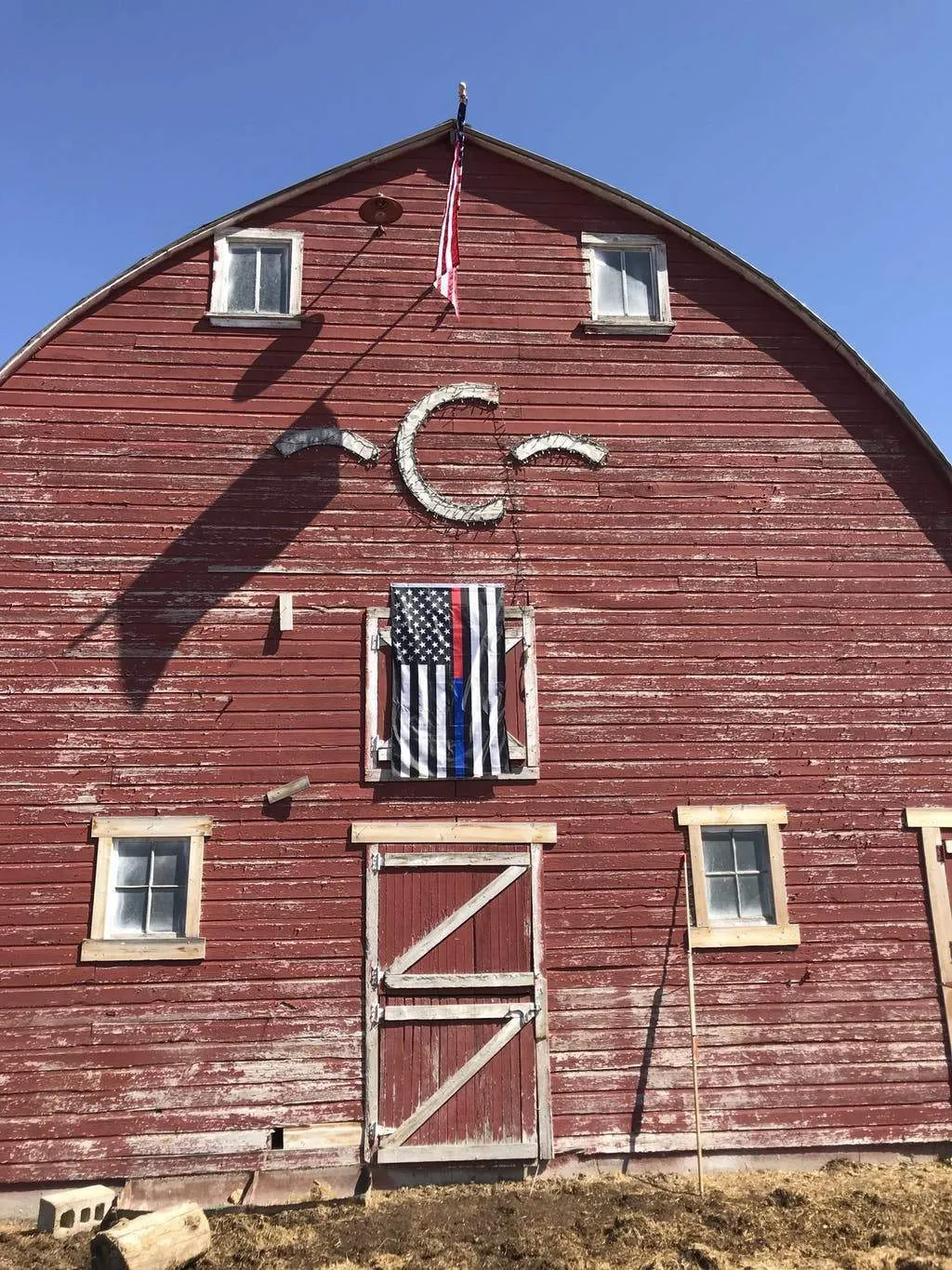 Thin Red & Blue Line American Flag With Grommets 3 X 5 Feet