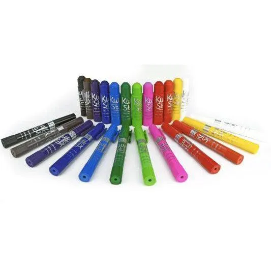 Thin Stix Solid Tempera Paint - 12 Classic Colours