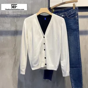 Thin V-neck Cardigan