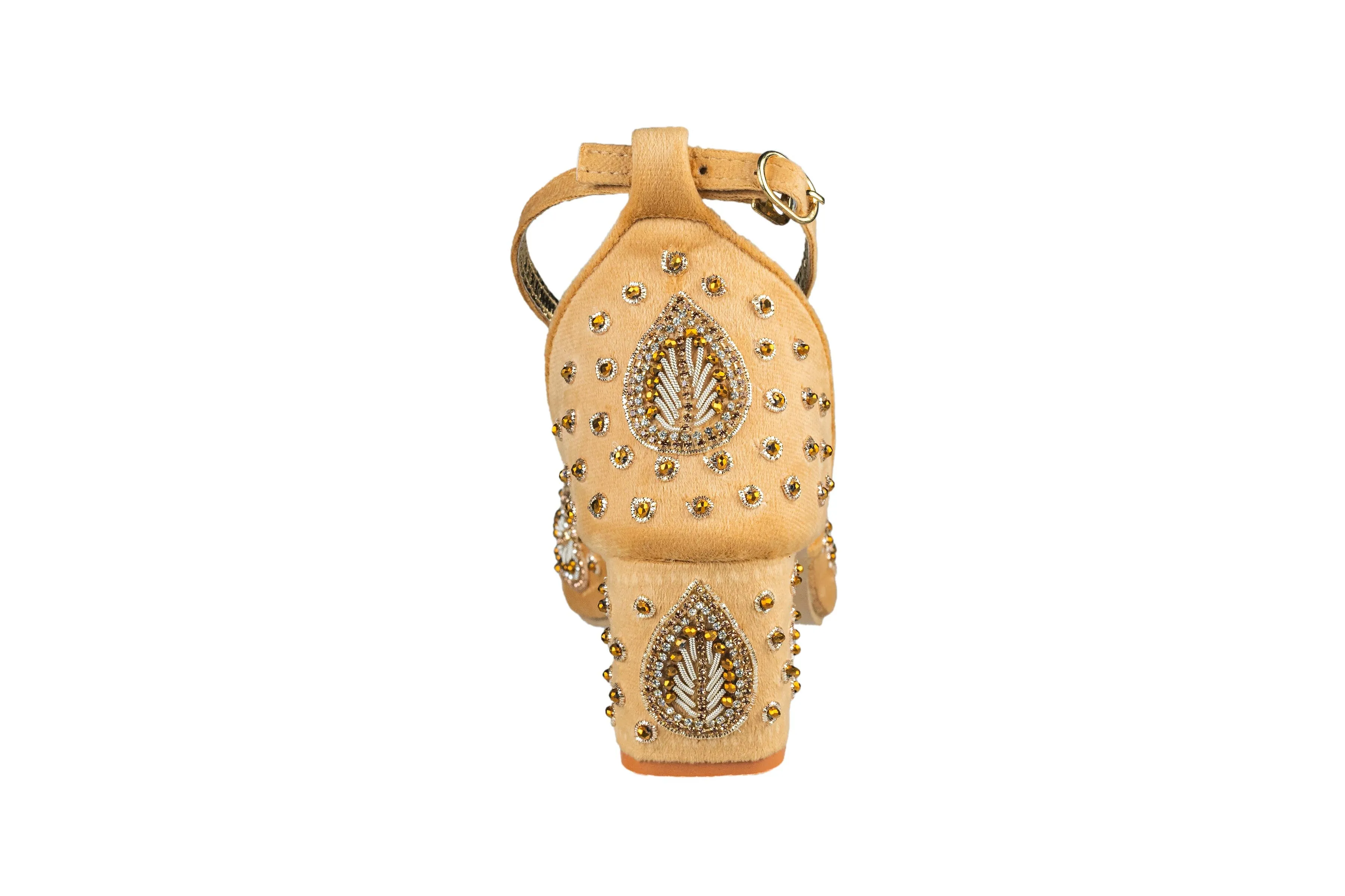 Titas Ladies Golden Sandal