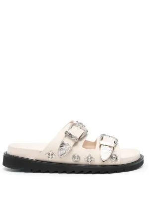 Toga Pulla stud-embellished leather slides