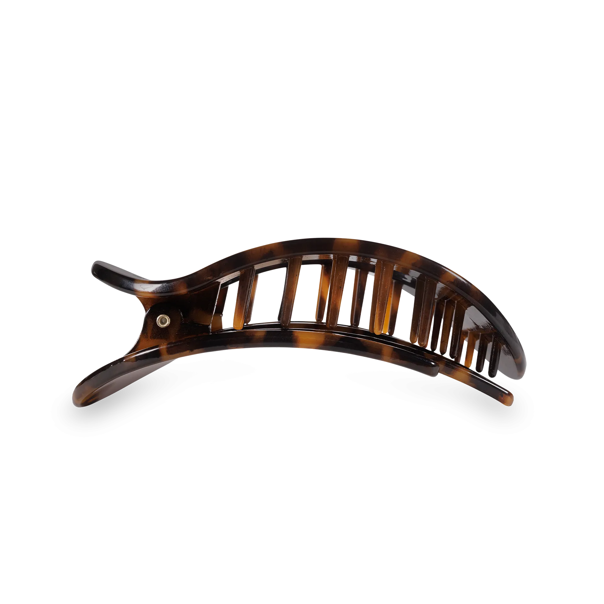 Tortoise Small Round Flat Clip