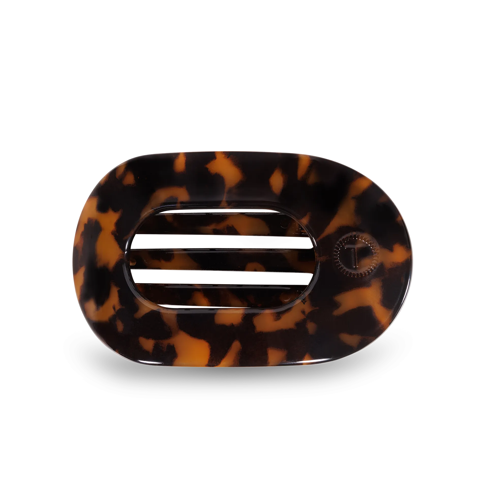 Tortoise Small Round Flat Clip