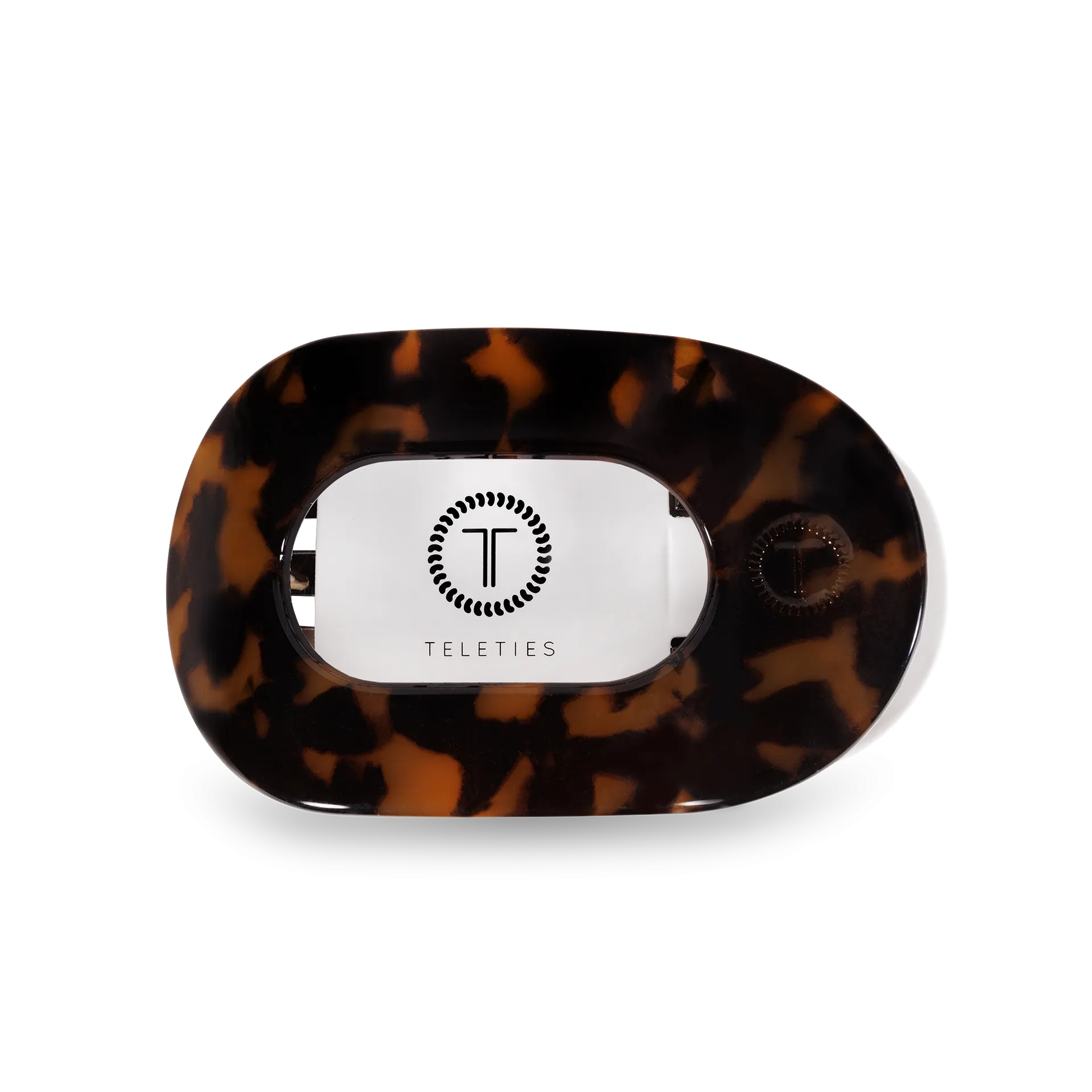 Tortoise Small Round Flat Clip