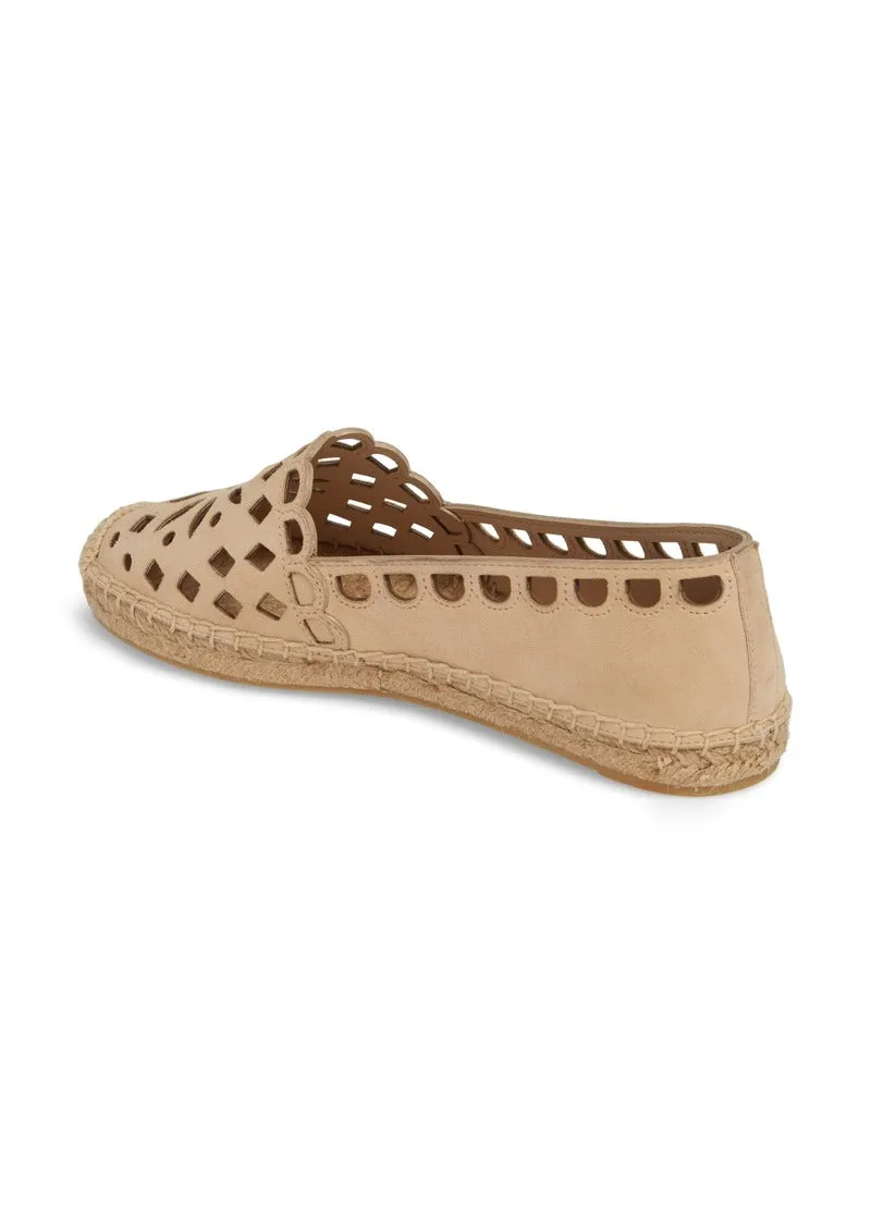 TORY BURCH MAY PERFORATED ESPADRILLE FLAT SHOES