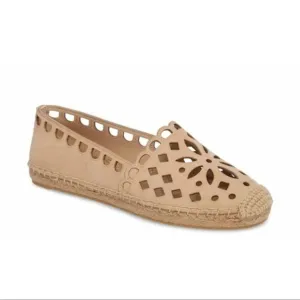 TORY BURCH MAY PERFORATED ESPADRILLE FLAT SHOES