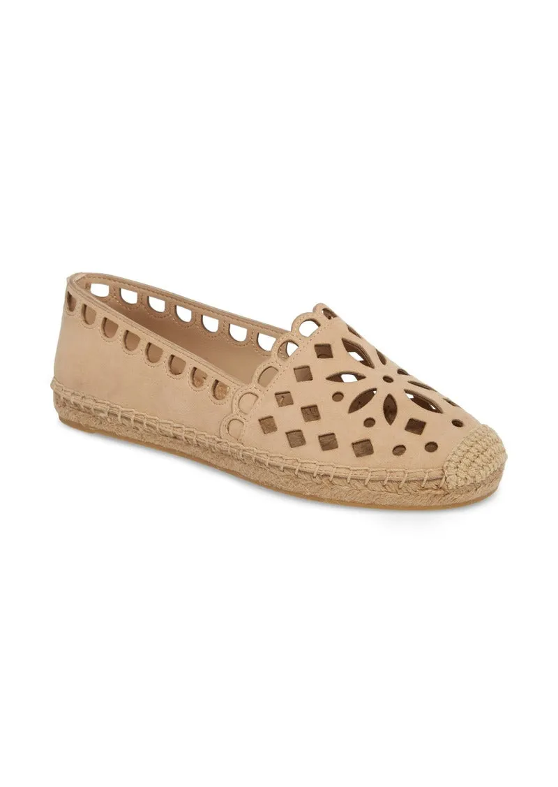 TORY BURCH MAY PERFORATED ESPADRILLE FLAT SHOES