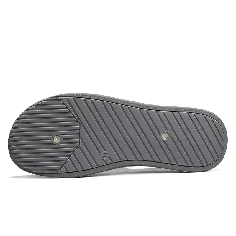 TrendStoff Herren Canvas Slip-On Denim Boots