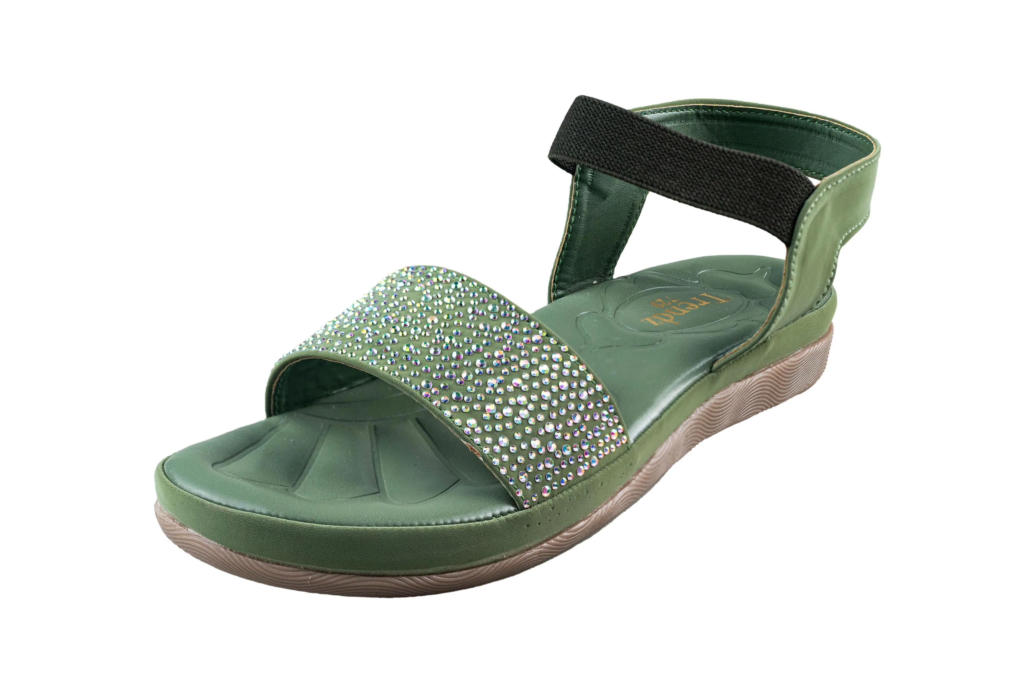 Trendz Ladies Olive Sandal
