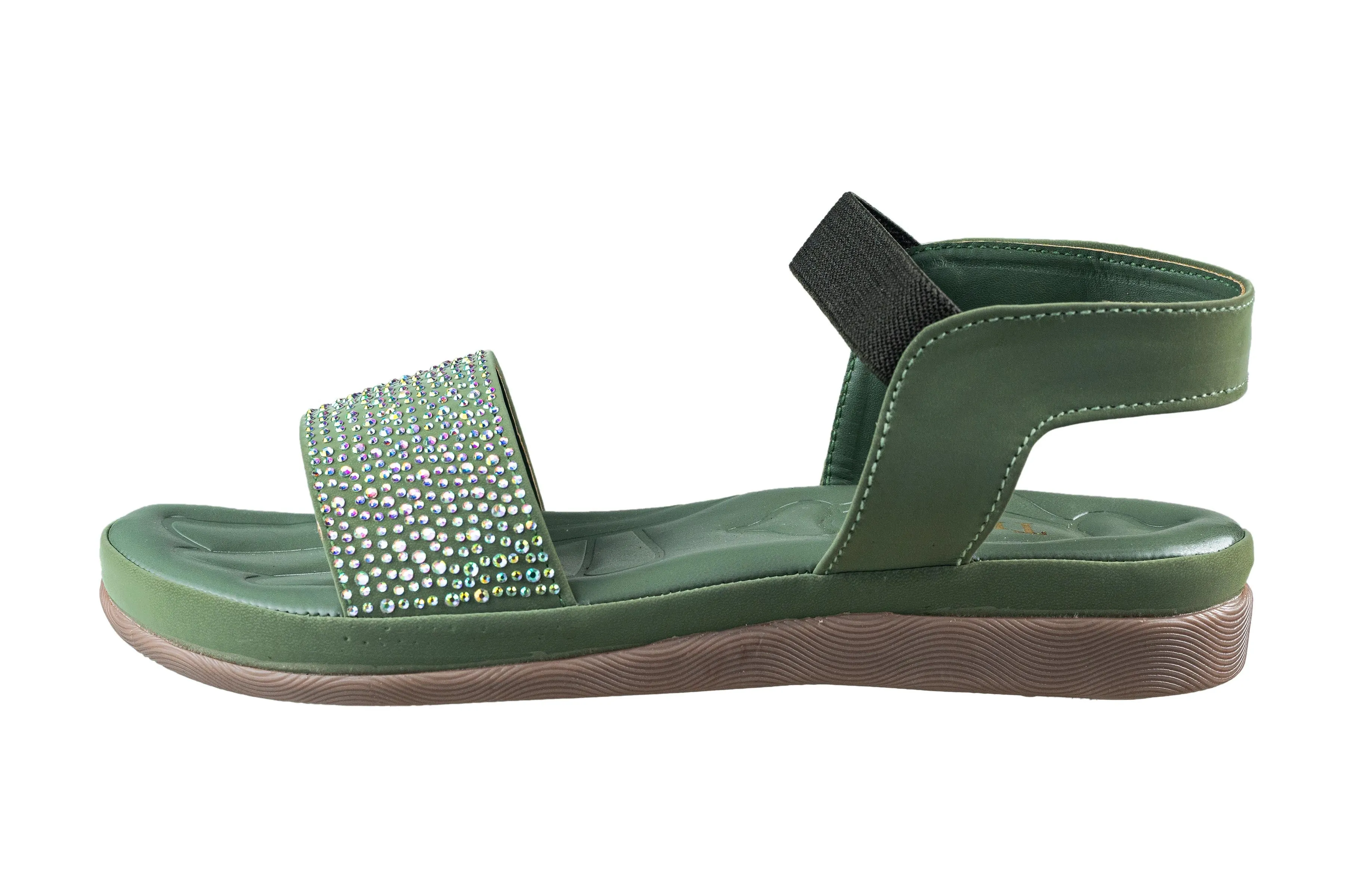 Trendz Ladies Olive Sandal