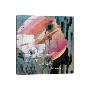 Turban by Nikki Chu - Painting Print East Urban Home Mat Color: No Mat Size: 37" H x 37" W x 1.5" D Format: Wrapped Canvas